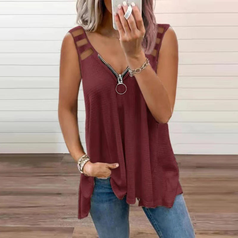 Izabela – Letni Top z Zamkiem Dla Kobiet