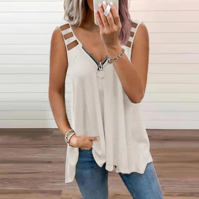 Izabela – Letni Top z Zamkiem Dla Kobiet